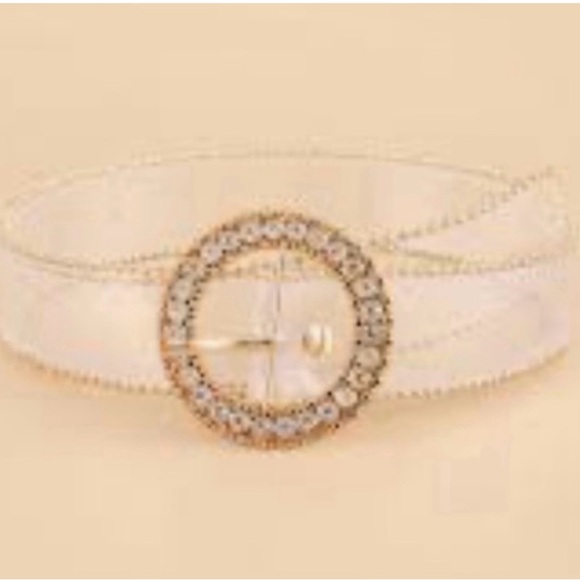 💛Last Call💛SHEIN Rhinestone Transparent Belt - Picture 1 of 1